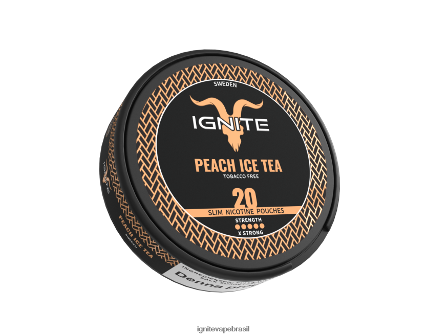 IGNITE bolsas de nicotina - IGNITE Descartável 46LBN4173 chá gelado de pêssego