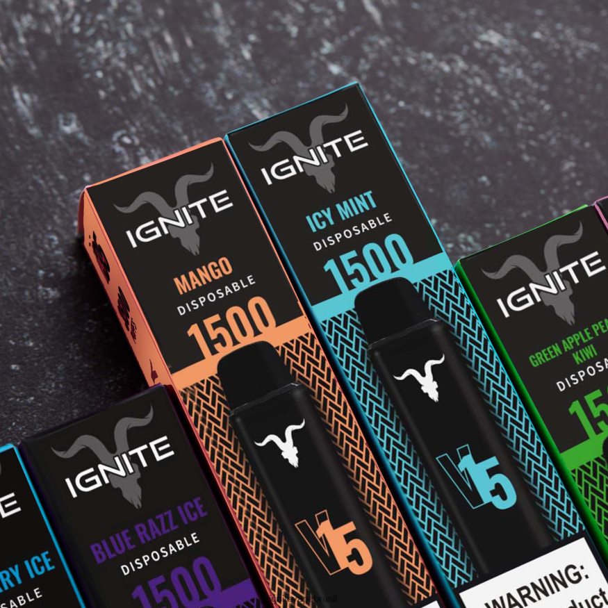 IGNITE V15 caneta vape pacote com 10 - Vape IGNITE Preço 46LBN4104 melancia, maçã, morango