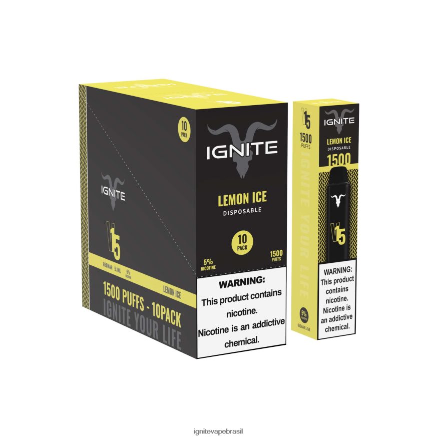 IGNITE V15 caneta vape pacote com 10 - Vape IGNITE Preço 46LBN4104 melancia, maçã, morango