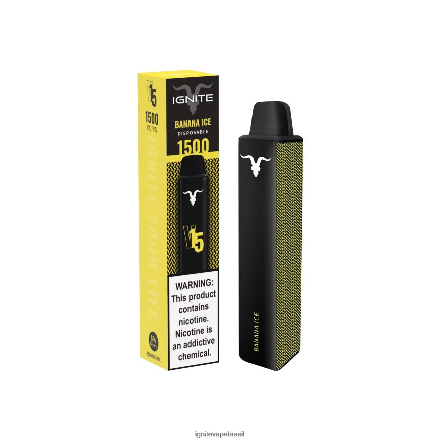 IGNITE V15 caneta vaporizadora - IGNITE Brasil 46LBN412 gelo de banana