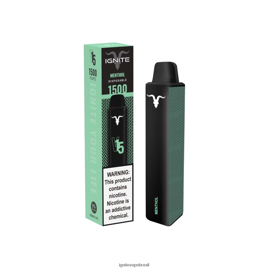 IGNITE V15 caneta vaporizadora - IGNITE Brasil 46LBN412 gelo de banana