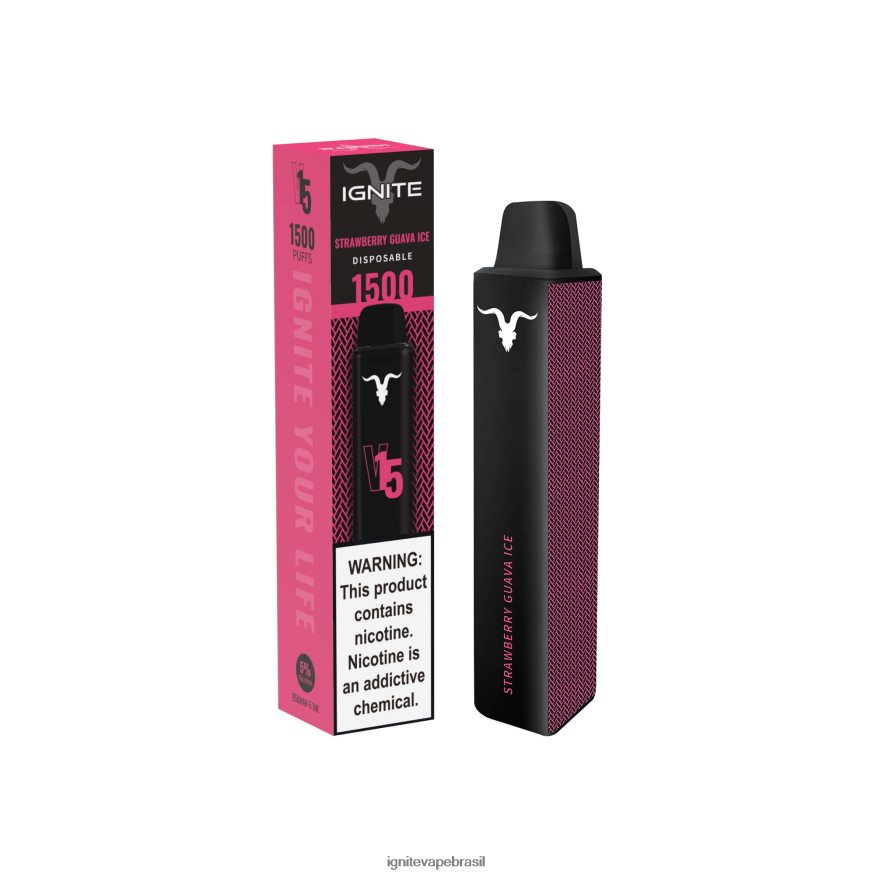IGNITE V15 caneta vaporizadora - IGNITE Brasil 46LBN412 gelo de banana