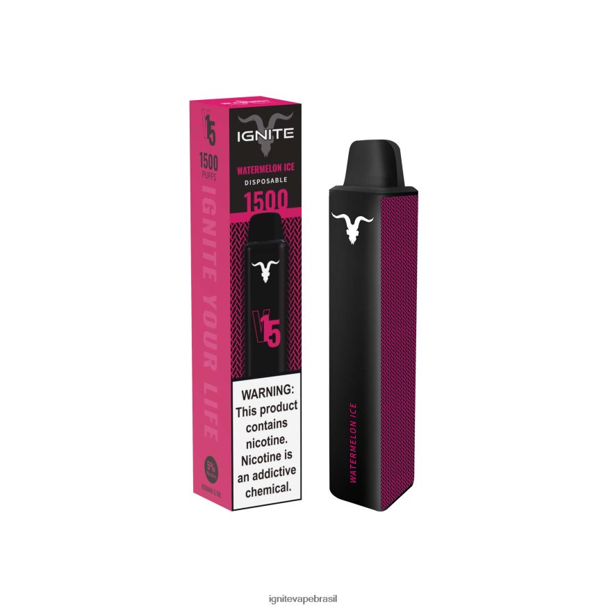 IGNITE V15 caneta vaporizadora - IGNITE Brasil 46LBN412 gelo de banana