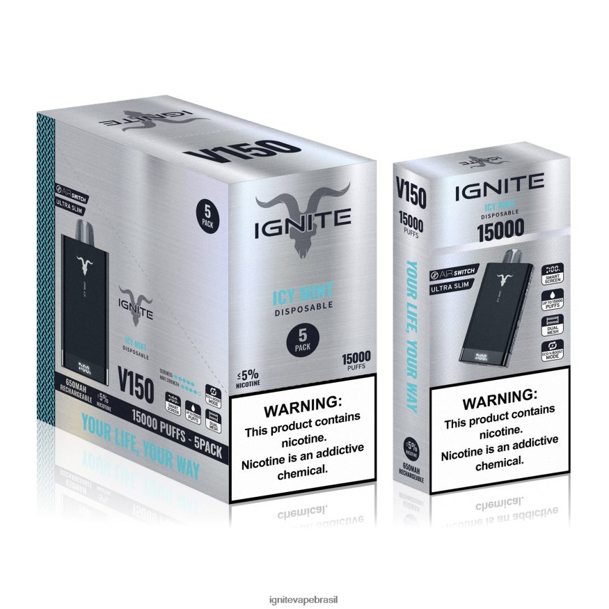 IGNITE V150 caneta vape pacote com 5 - Comprar IGNITE Vape 46LBN410 explosão de frutas vermelhas