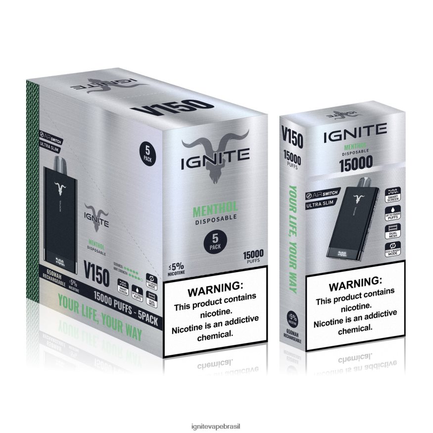 IGNITE V150 caneta vape pacote com 5 - Comprar IGNITE Vape 46LBN410 explosão de frutas vermelhas