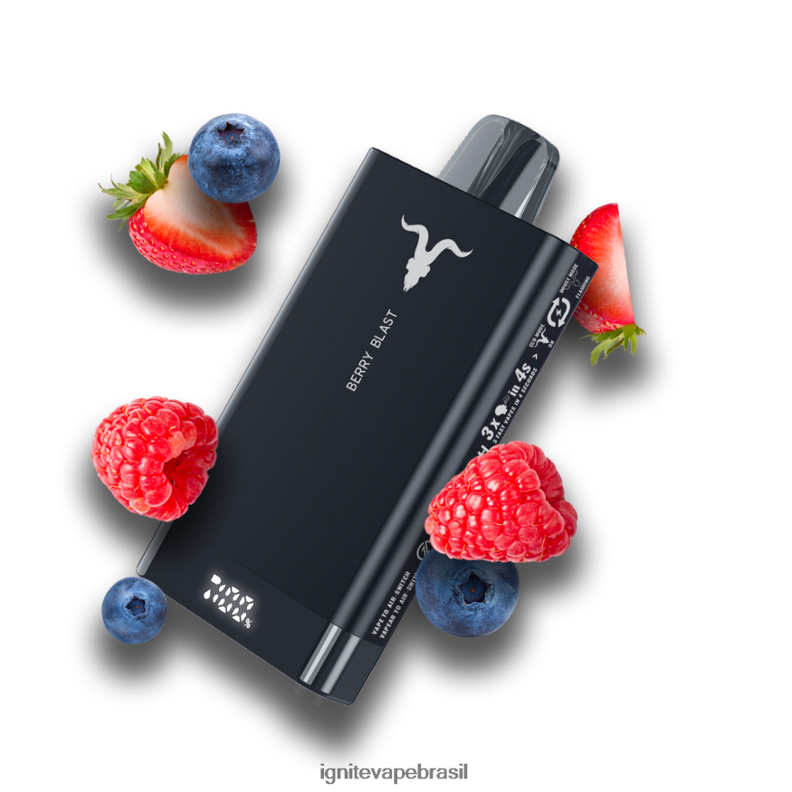 IGNITE V150 caneta vaporizadora - Pod IGNITE Tabaco 46LBN48 explosão de frutas vermelhas