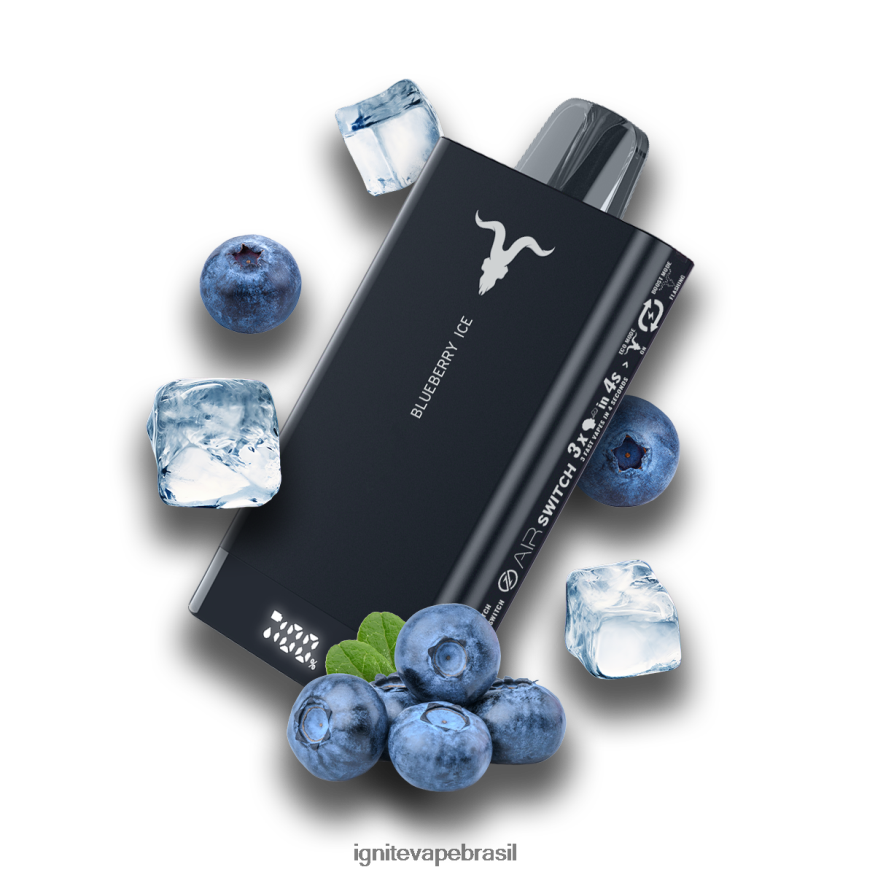 IGNITE V150 caneta vaporizadora - Pod IGNITE Tabaco 46LBN48 explosão de frutas vermelhas