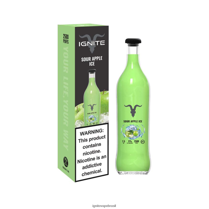 IGNITE V25 caneta vaporizadora - Pod IGNITE Tabaco 46LBN4118 gelo de maçã azeda