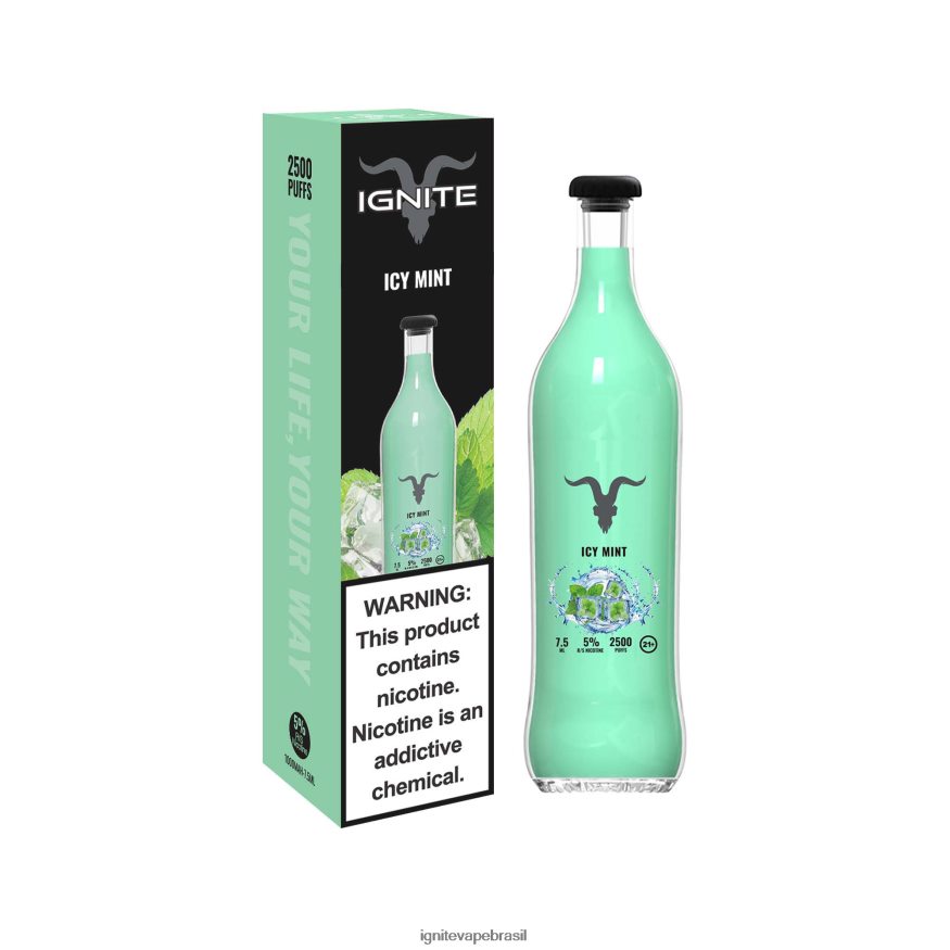 IGNITE V25 caneta vaporizadora - Vape IGNITE Preço 46LBN414 hortelã gelada