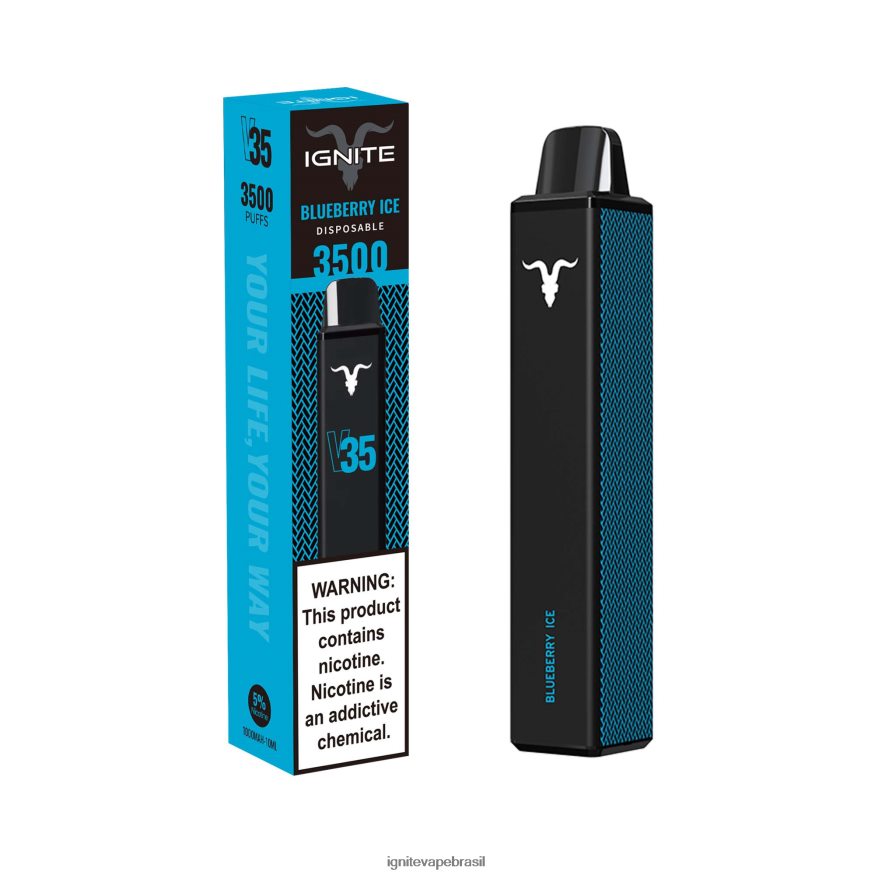 IGNITE V35 caneta vaporizadora - Comprar IGNITE Vape 46LBN4130 gelo de mirtilo
