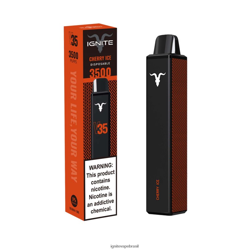 IGNITE V35 caneta vaporizadora - IGNITE Brasil 46LBN4132 gelo de cereja
