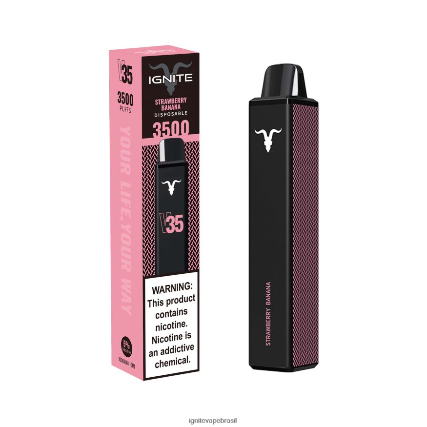 IGNITE V35 caneta vaporizadora - Pod IGNITE Comprar 46LBN4139 morango banana