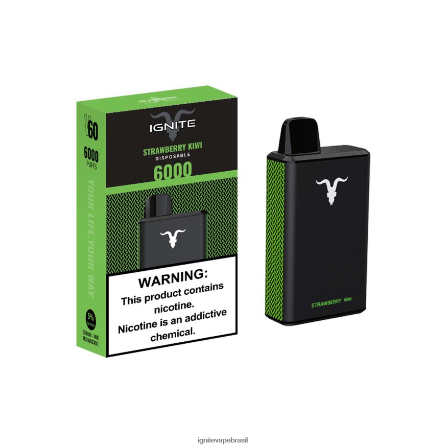 IGNITE V60 caneta vaporizadora - IGNITE Puffs 46LBN437 kiwi morango