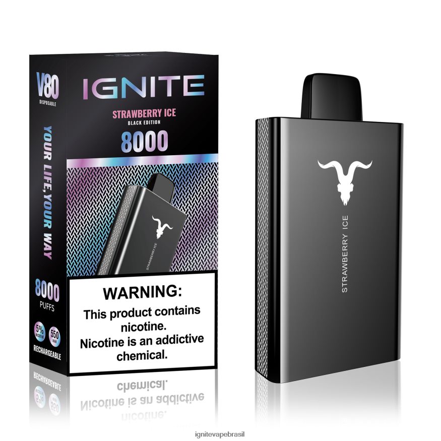 IGNITE V80 caneta vaporizadora - Comprar IGNITE Vape 46LBN450 gelo de morango
