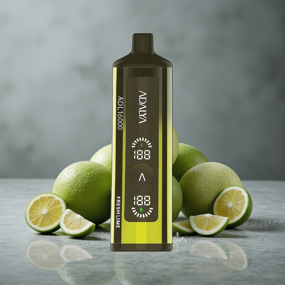 Adalya ADL 16000 PRO Puffs Vape Descartável Lima Fresca Tela Digital Brazil vape wholesale