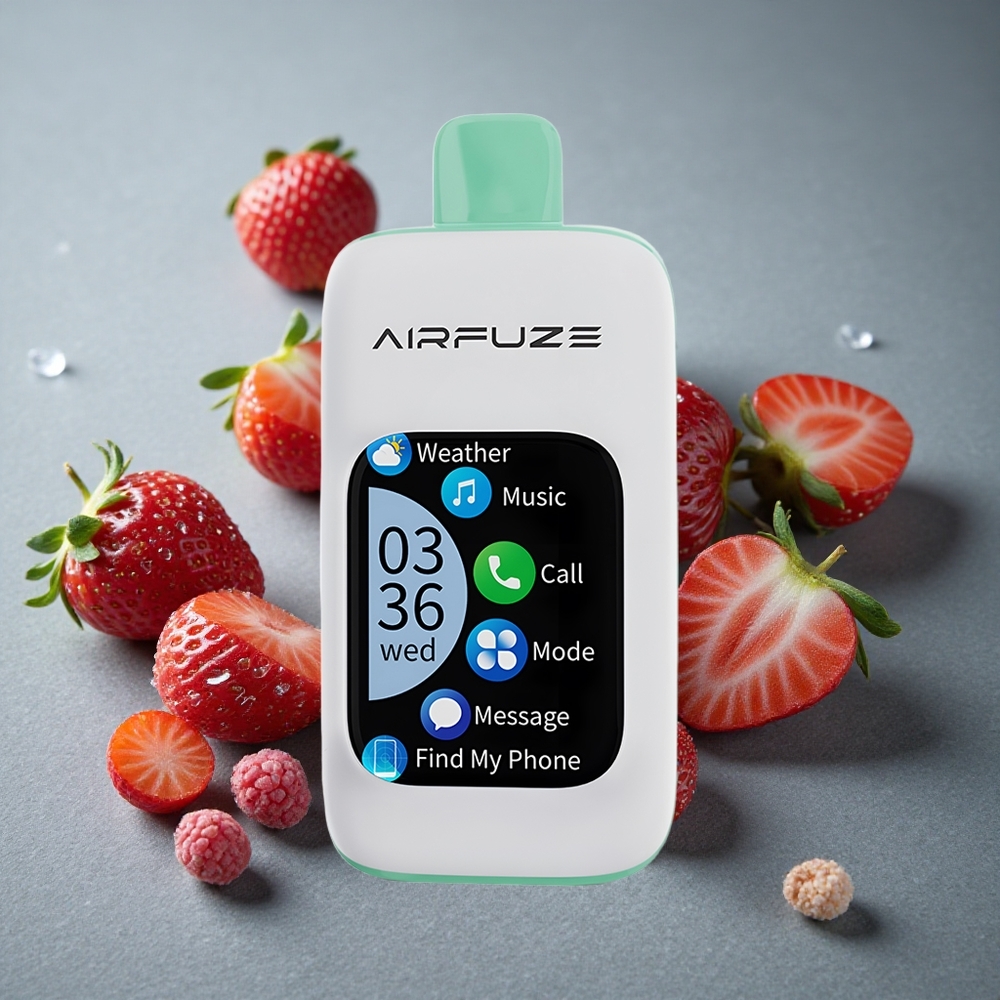 AirFuze Smart 30000 Puffs Disposable Pod Morango Verão 2.01"TFT Touch Screen Brazil vape wholesale