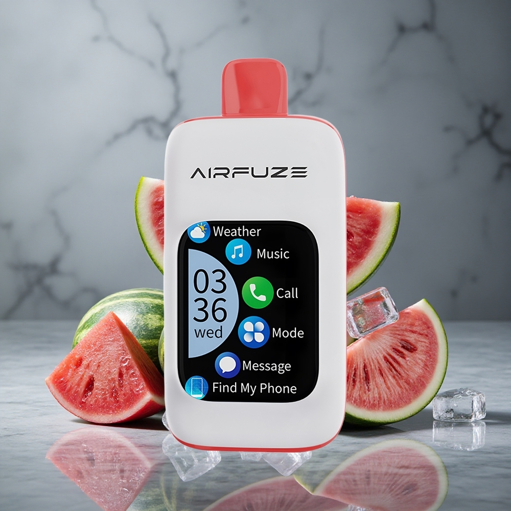 AirFuze Smart 30000 Puffs Pod Vape Descartável Melancia Gelo com Tela Touch 2.01" Brazil vape wholesale
