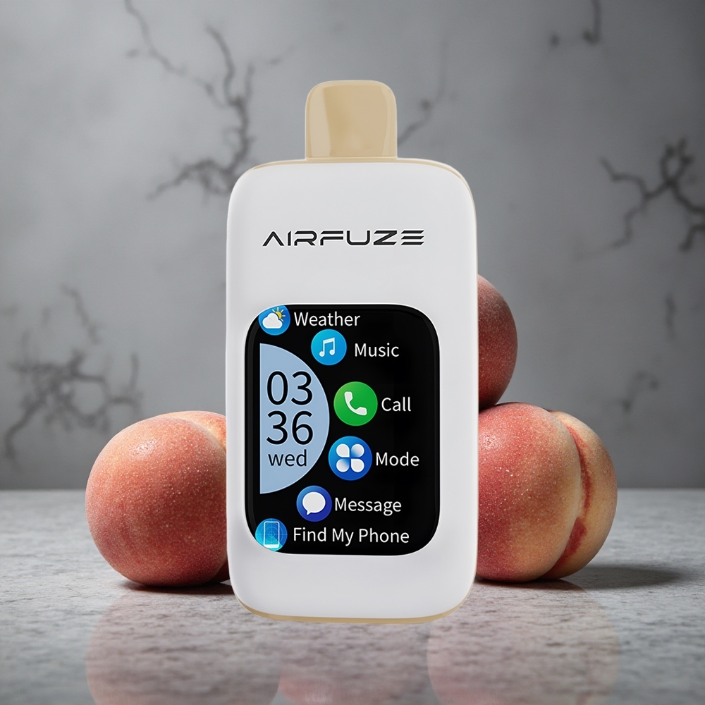AirFuze Smart 30000 Puffs Vape Descartável Pêssego Suculento Tela Touch 2.01" Brazil vape wholesale