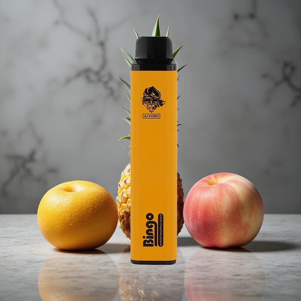 Aivono AIM BINGO 4000 Puffs Abacaxi Pêssego 10mL Recarregável Brazil vape wholesale