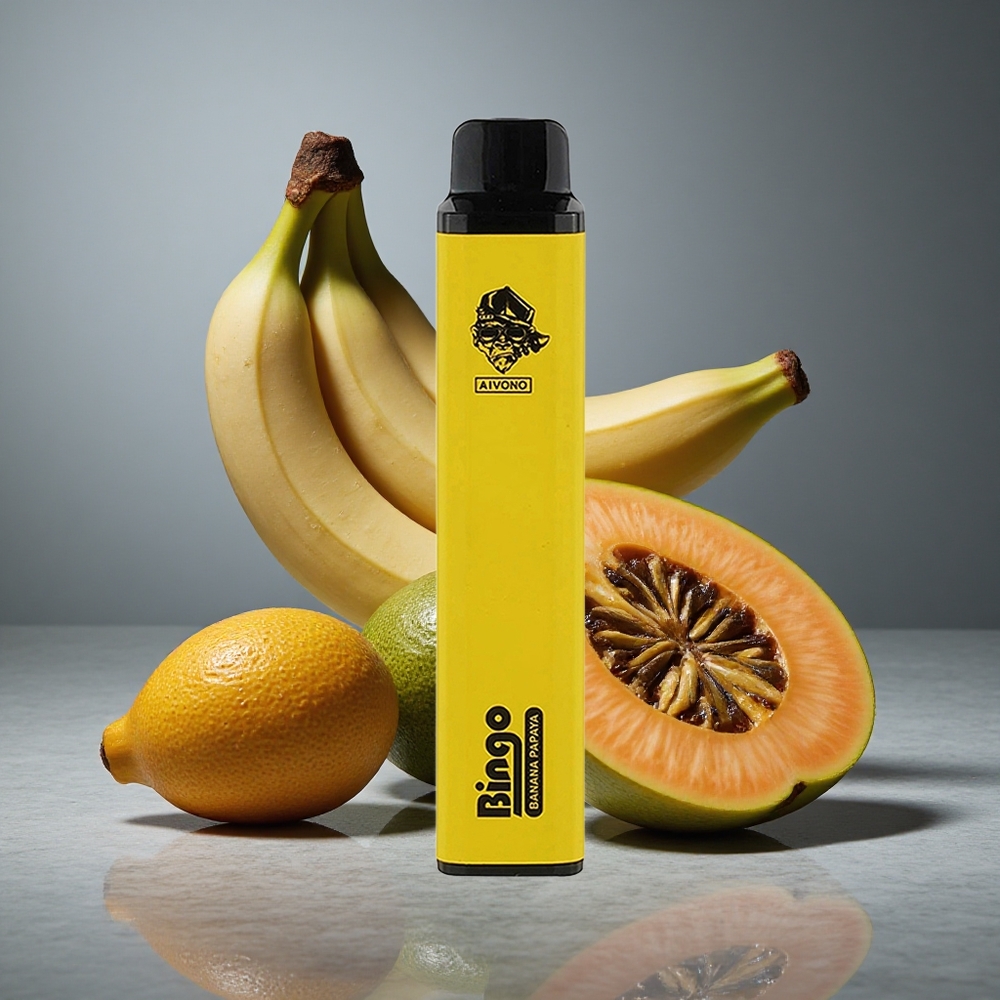 Aivono AIM BINGO 4000 Puffs Banana Mamão 10mL Recarregável Brazil vape wholesale