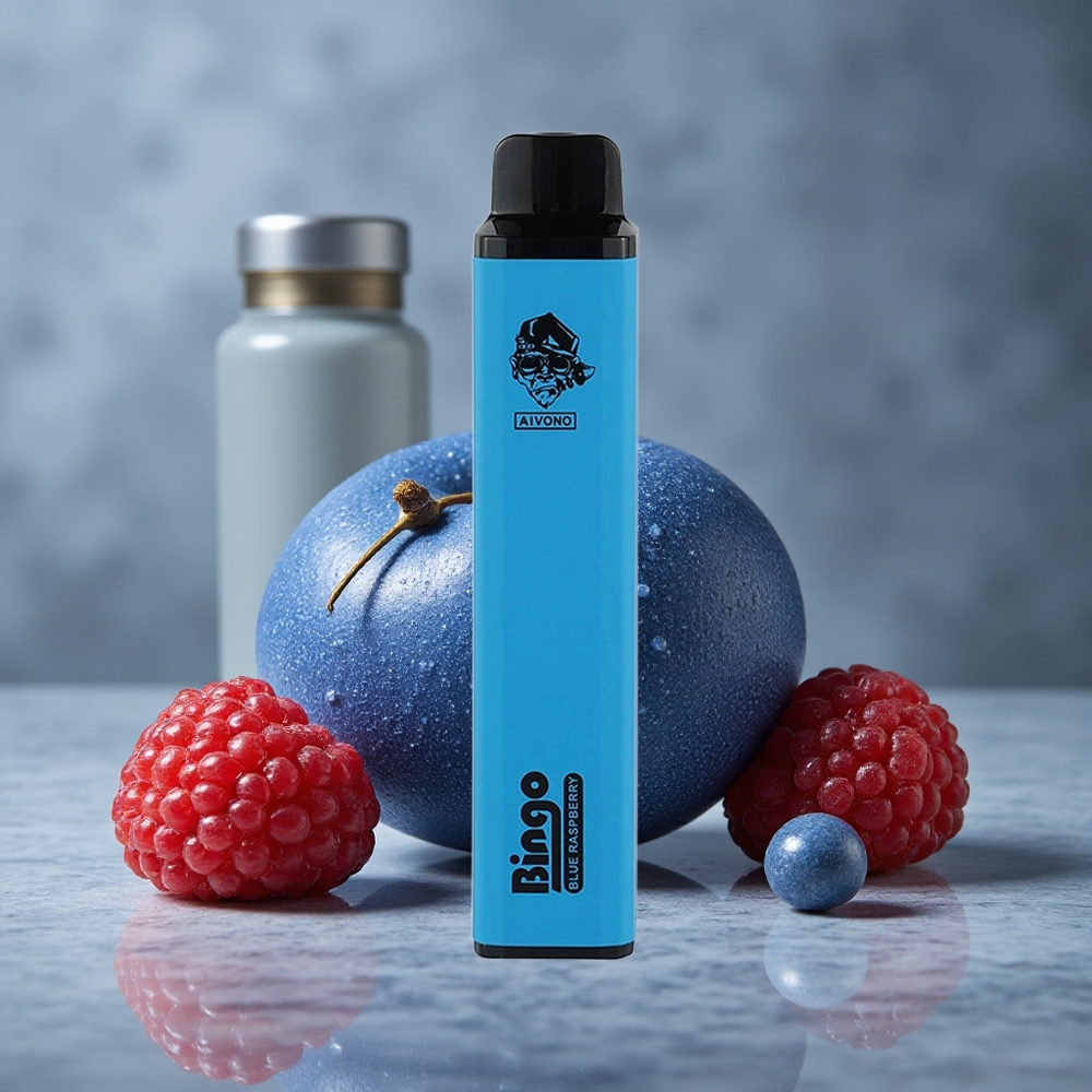 Aivono AIM BINGO 4000 Puffs Disposável Framboesa Azul 10mL Recarregável Brazil vape wholesale