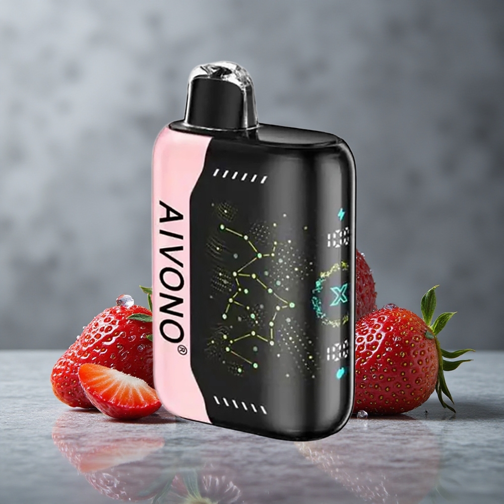 Aivono AIM BOOM 25000 Puffs Morango B Pop 28ml Capacidade Tipo-C Carregamento Brazil vape wholesale