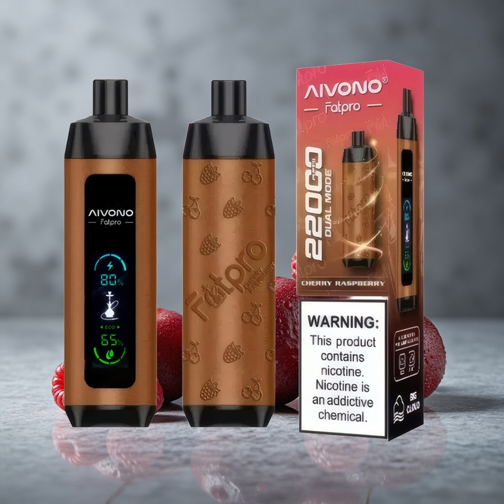 Aivono AIM FATPRO 22000 Puffs Cereja Framboesa 28ml Recarregável Brazil vape wholesale