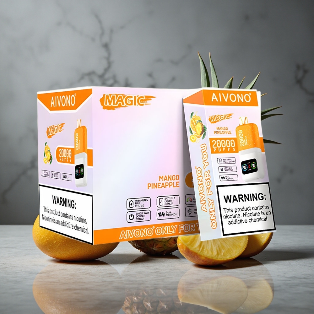 Aivono AIM MAGIC 20000 Puffs Manga Abacaxi Dual Mesh Coils Brazil vape wholesale