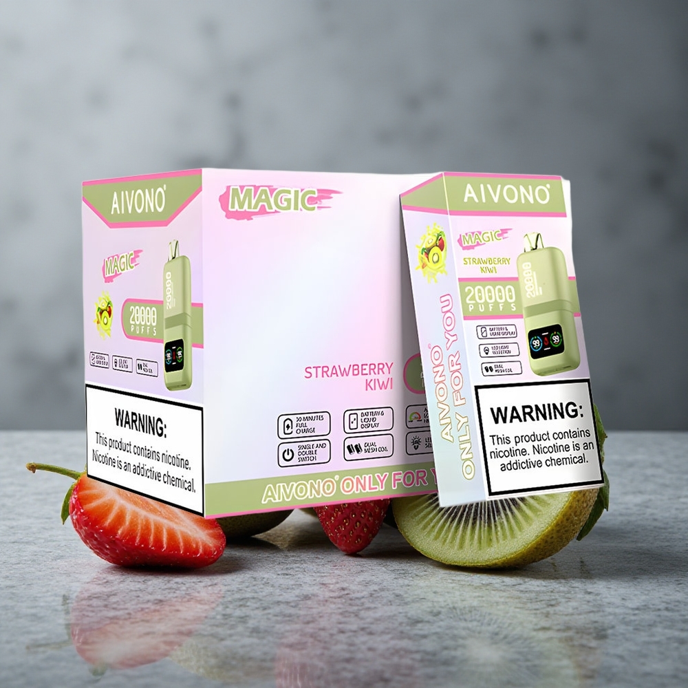 Aivono AIM MAGIC 20000 Puffs Morango-Kiwi 26ml E-líquido Brazil vape wholesale