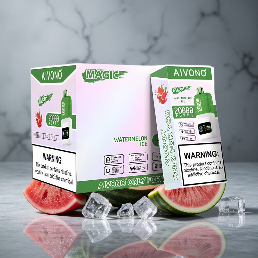 Aivono AIM MAGIC 20000 Puffs Vape Descartável Melancia Gelo 26ml E-líquido Brazil vape wholesale