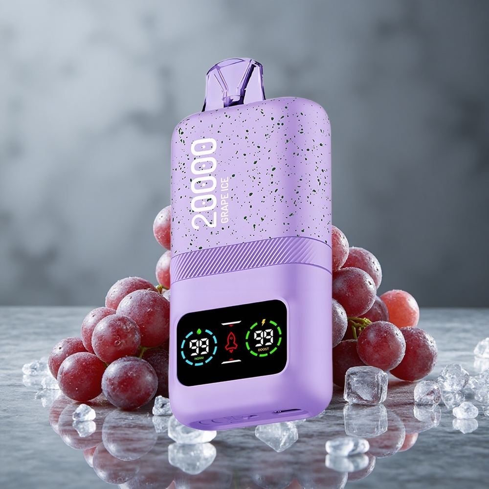 Aivono AIM MAGIC 20000 Puffs Vape Gelado de Uva com LCD e Recarga Type-C Brazil vape wholesale