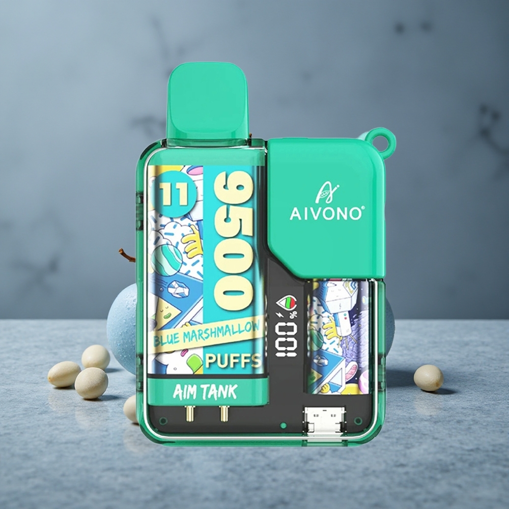 Aivono AIM-TANK 9500 Puffs Marshmallow Azul 18ml Capacidade de Líquido Brazil vape wholesale