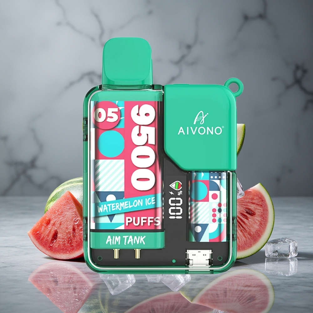 Aivono AIM-TANK 9500 Puffs Sabor Melancia Gelo 18ml Capacidade de E-líquido Brazil vape wholesale