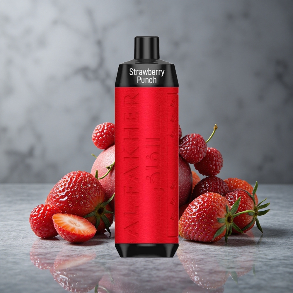 Al Fakher Crown Bar 8000 Crystal Descartável Vape Sabor Morango Punch 18ml de Líquido Brazil vape wholesale