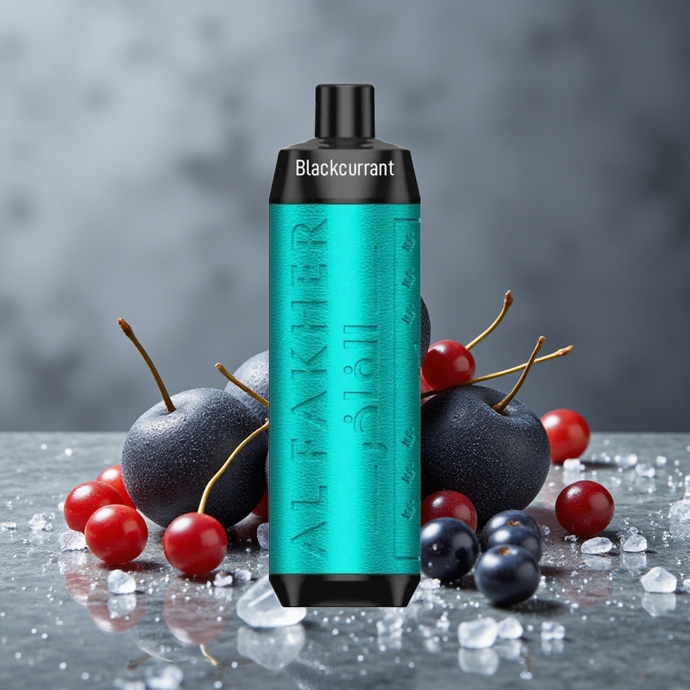 Al Fakher Crown Bar 8000 Crystal Vape Descartável Groselha Negra Gelo com 18ml de Líquido e Até 8000 Puffs Brazil vape wholesale