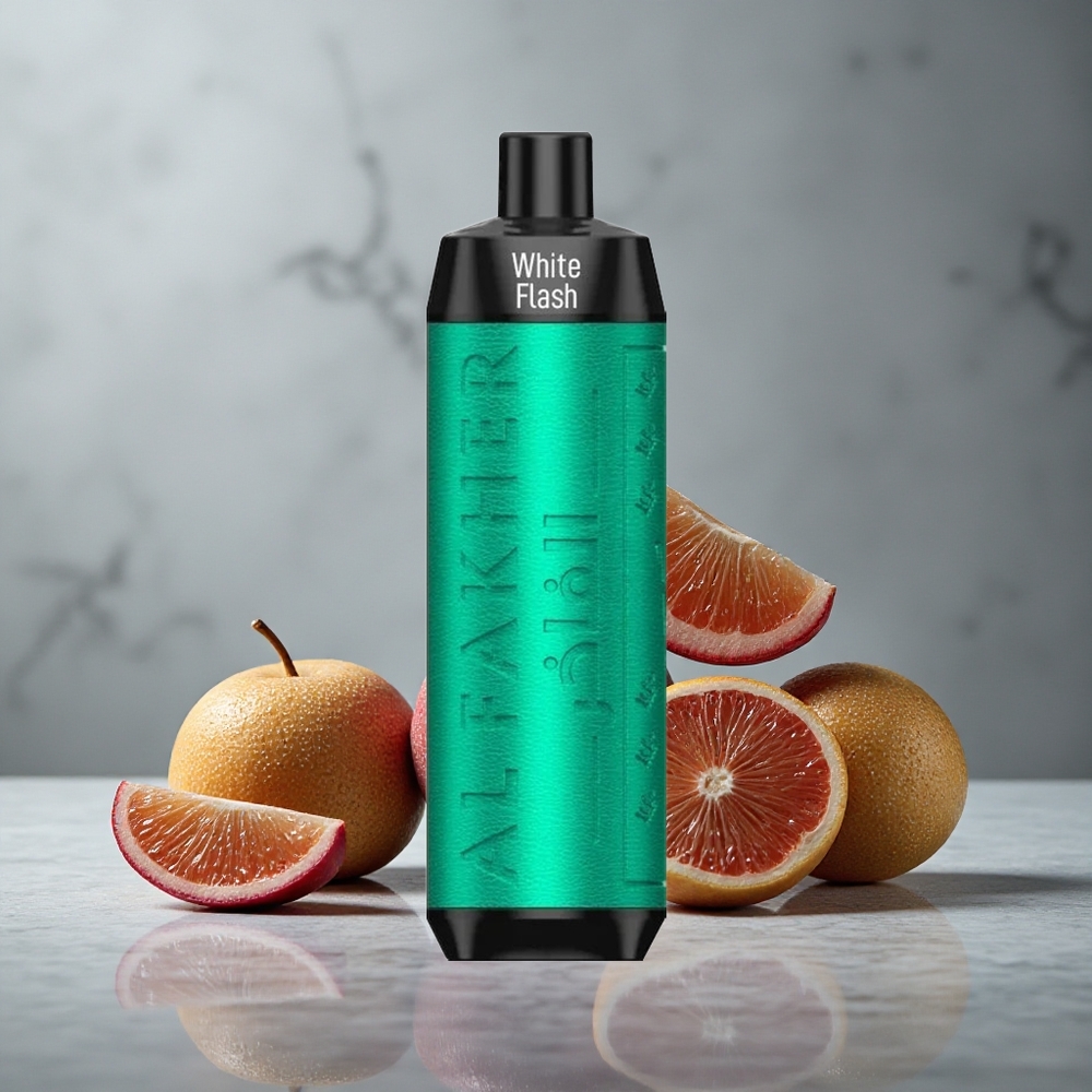 Al Fakher Crown Bar 8000 Crystal Vape Descartável White Flash com 18ml de Líquido e 8000 Puffs Brazil vape wholesale