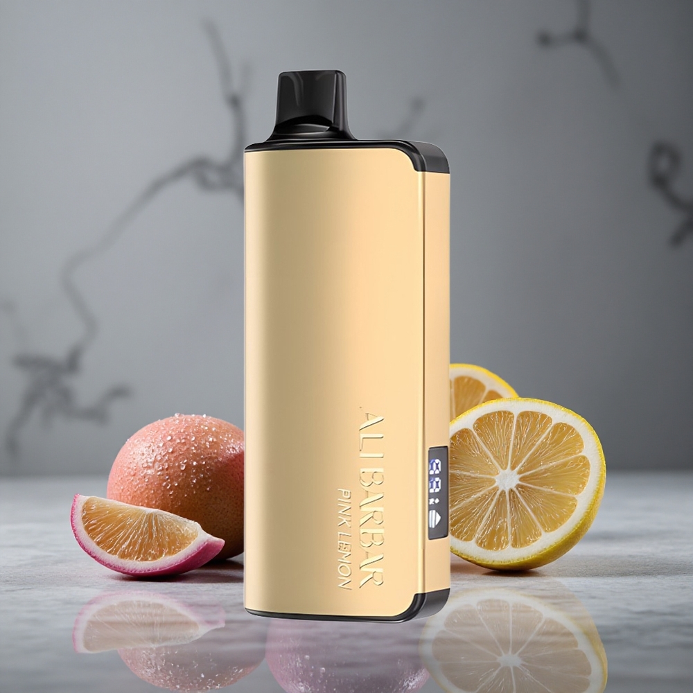 Alibarbar Ingot 9000 Puffs Limão Rosa 22ml Capacidade de Líquido Brazil vape wholesale