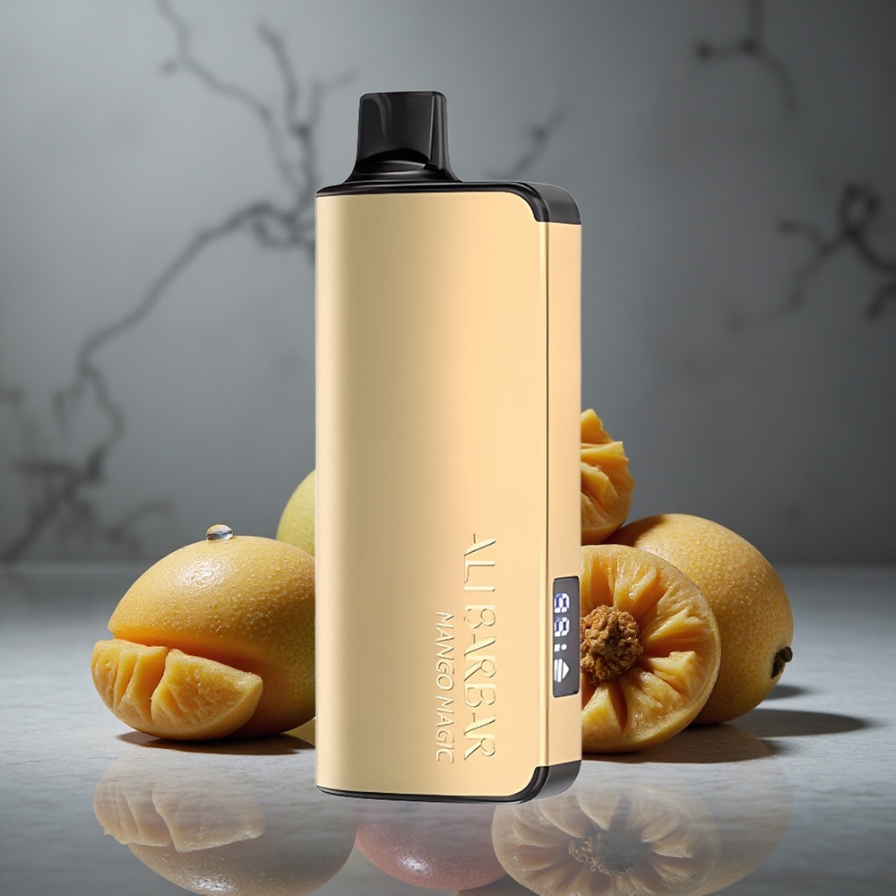 Alibarbar Ingot 9000 Puffs Mango Mágico 22ml LED Display Brazil vape wholesale