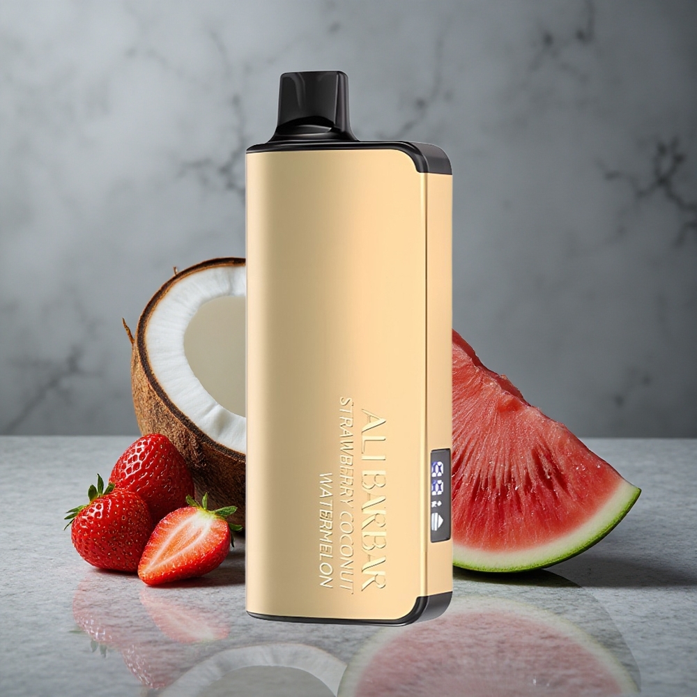 Alibarbar Ingot 9000 Puffs Morango Coco Melancia 22ml Capacidade Brasil vape wholesale
