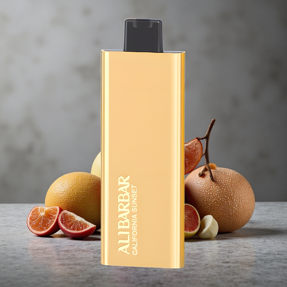 Alibarbar Pandora 7000 Puffs Vape Descartável Pôr do Sol da Califórnia 17ml Brazil vape wholesale
