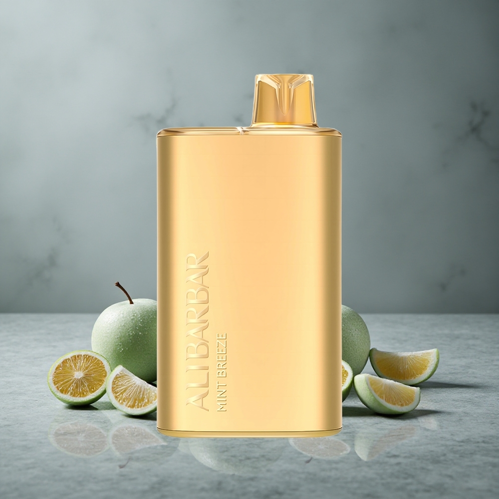 Alibarbar Rich 8000 Puffs Descartável Vape Brisa de Menta 20ml Capacidade de Líquido Brazil vape wholesale
