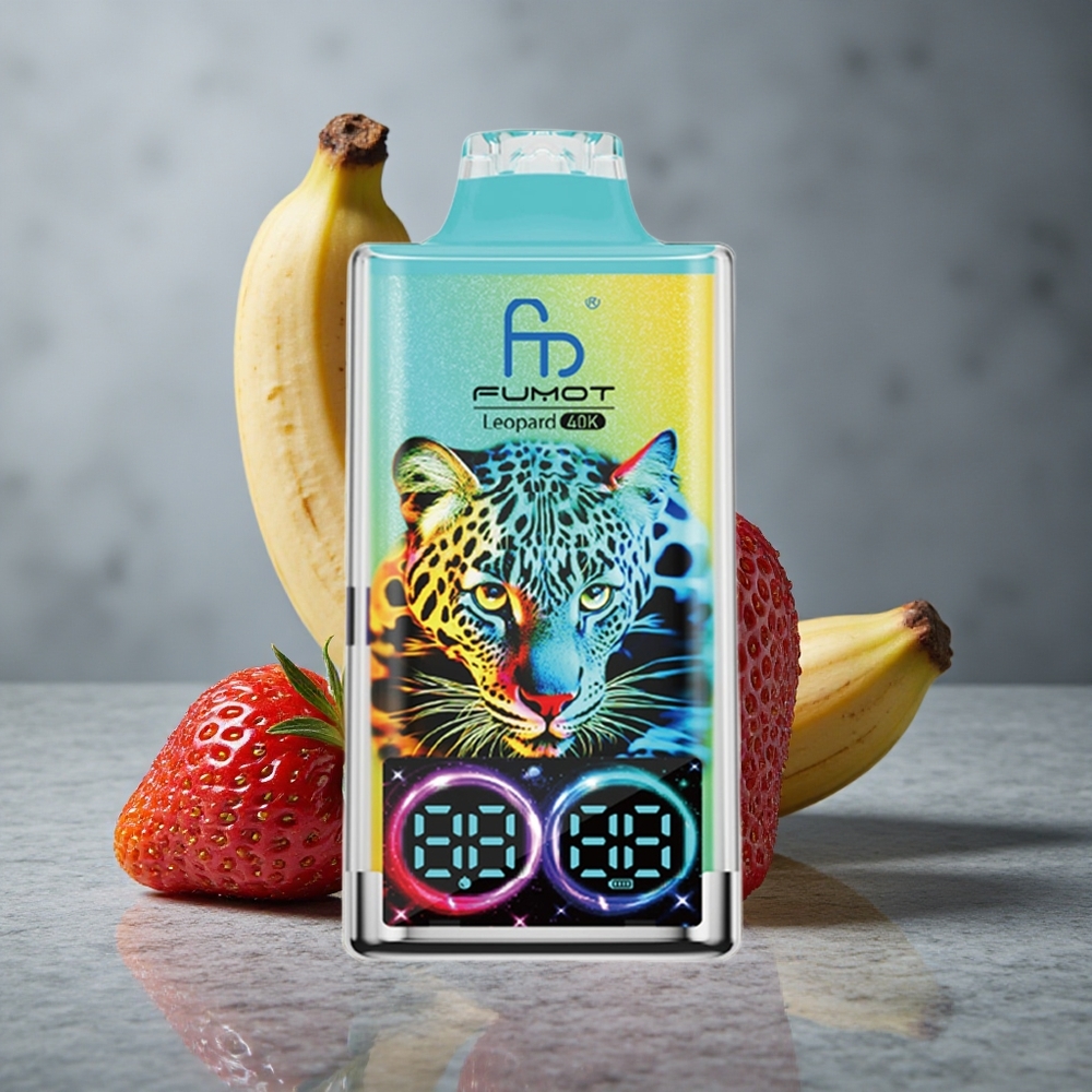Fumot Leopard 40K Puffs Morango Banana Dual Mesh Brazil vape wholesale