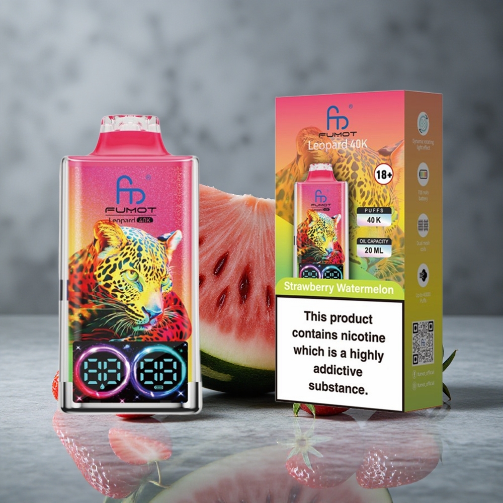 Fumot Leopard 40K Puffs Morango Melancia Dual Mesh Brazil vape wholesale