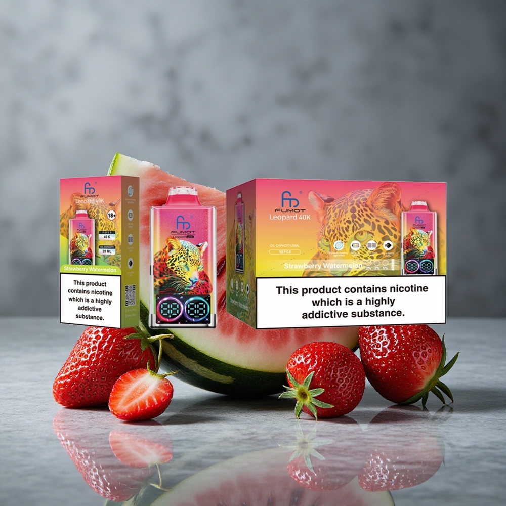 Fumot Leopard 40K Puffs Morango Melancia Dual Mesh Brazil vape wholesale
