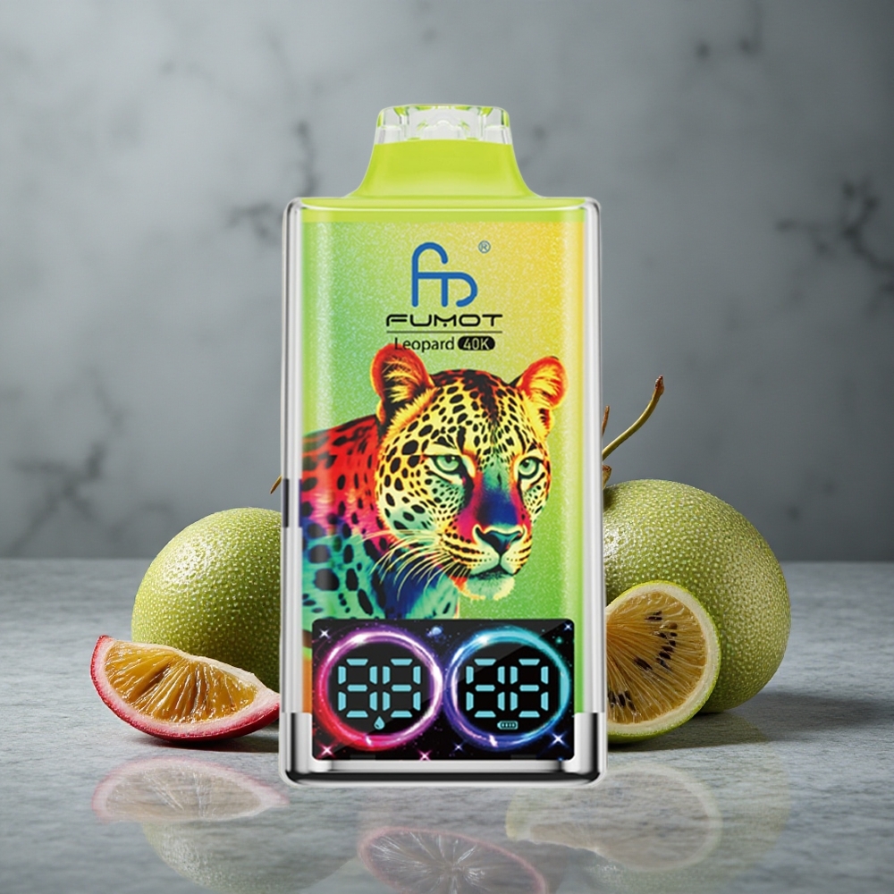 Fumot Leopard 40K Puffs Vape Descartável Kiwi Maracujá Goiaba Dual Mesh Brazil vape wholesale