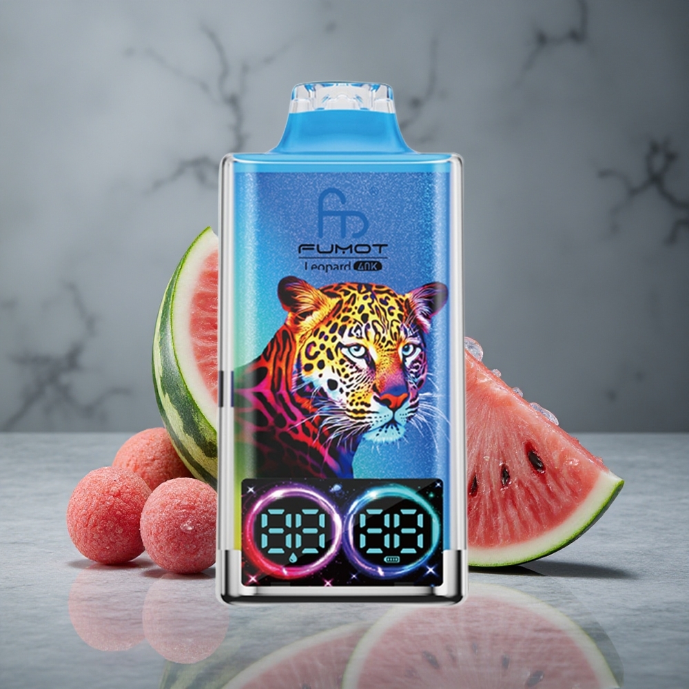 Fumot Leopard 40K Puffs Vape Descartável Melancia Chiclete Dual Mesh Brazil vape wholesale