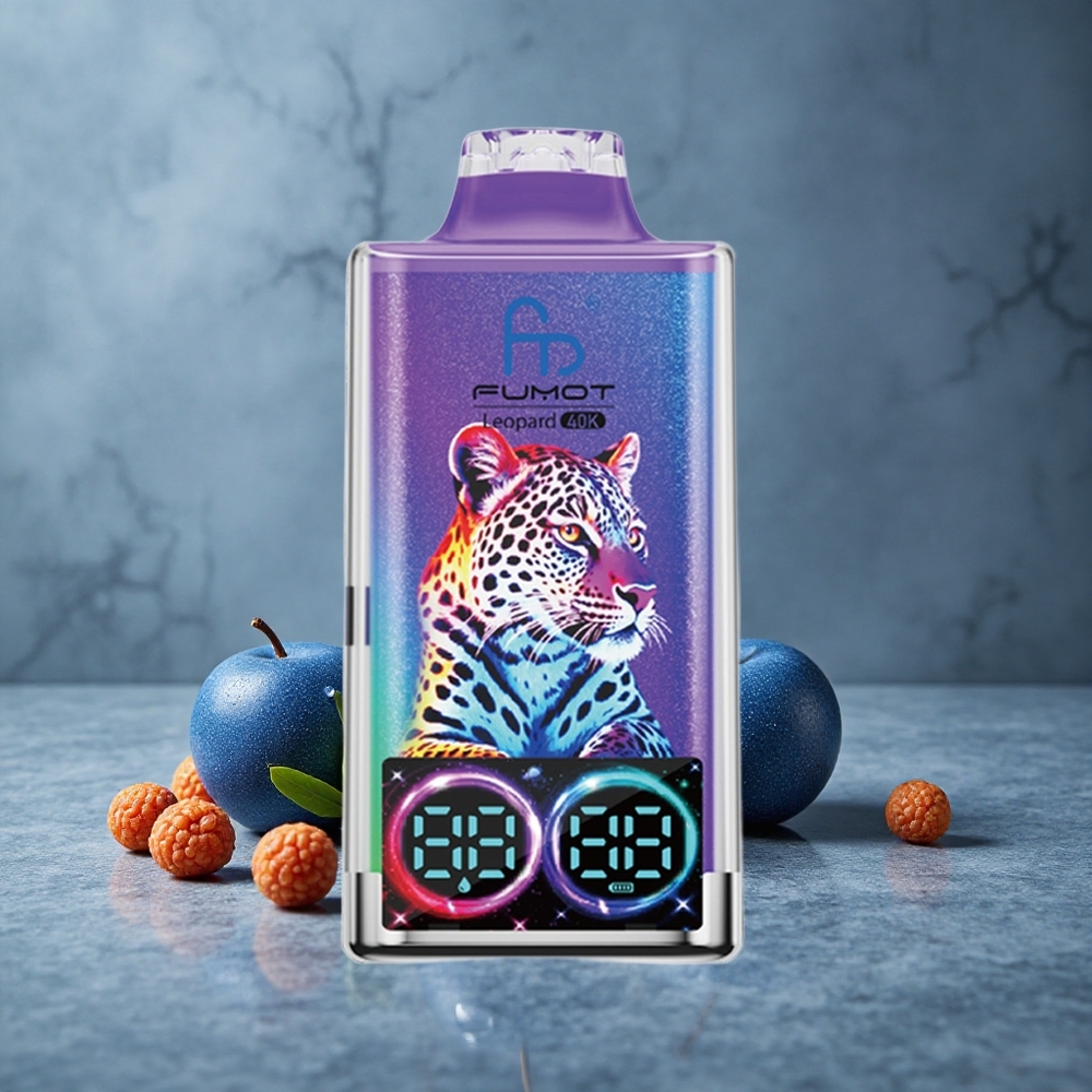 Fumot Leopard 40K Puffs Vape Descartável Mr Blue Azul Dual Mesh Brazil vape wholesale