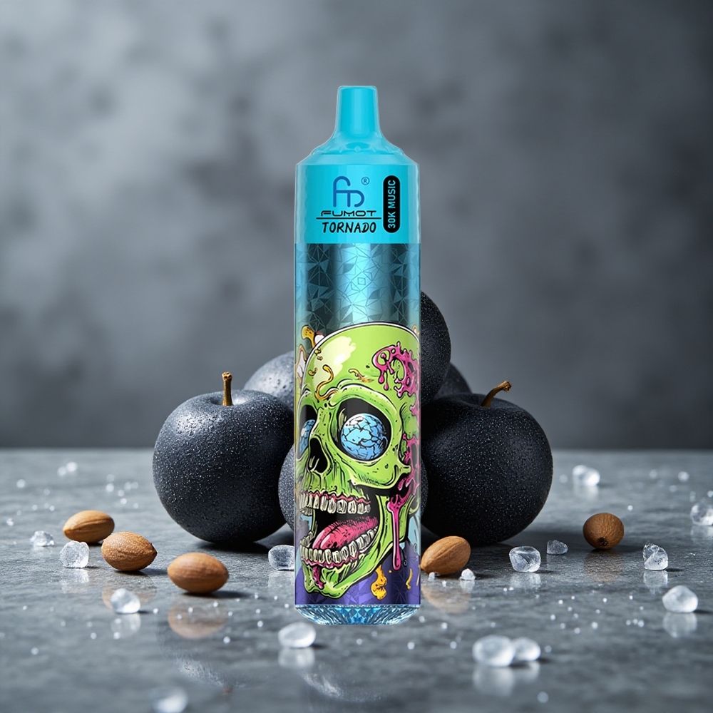 Fumot RandM Tornado 30000 Puffs Gelo Preto 30mL Recarregável Brazil vape wholesale