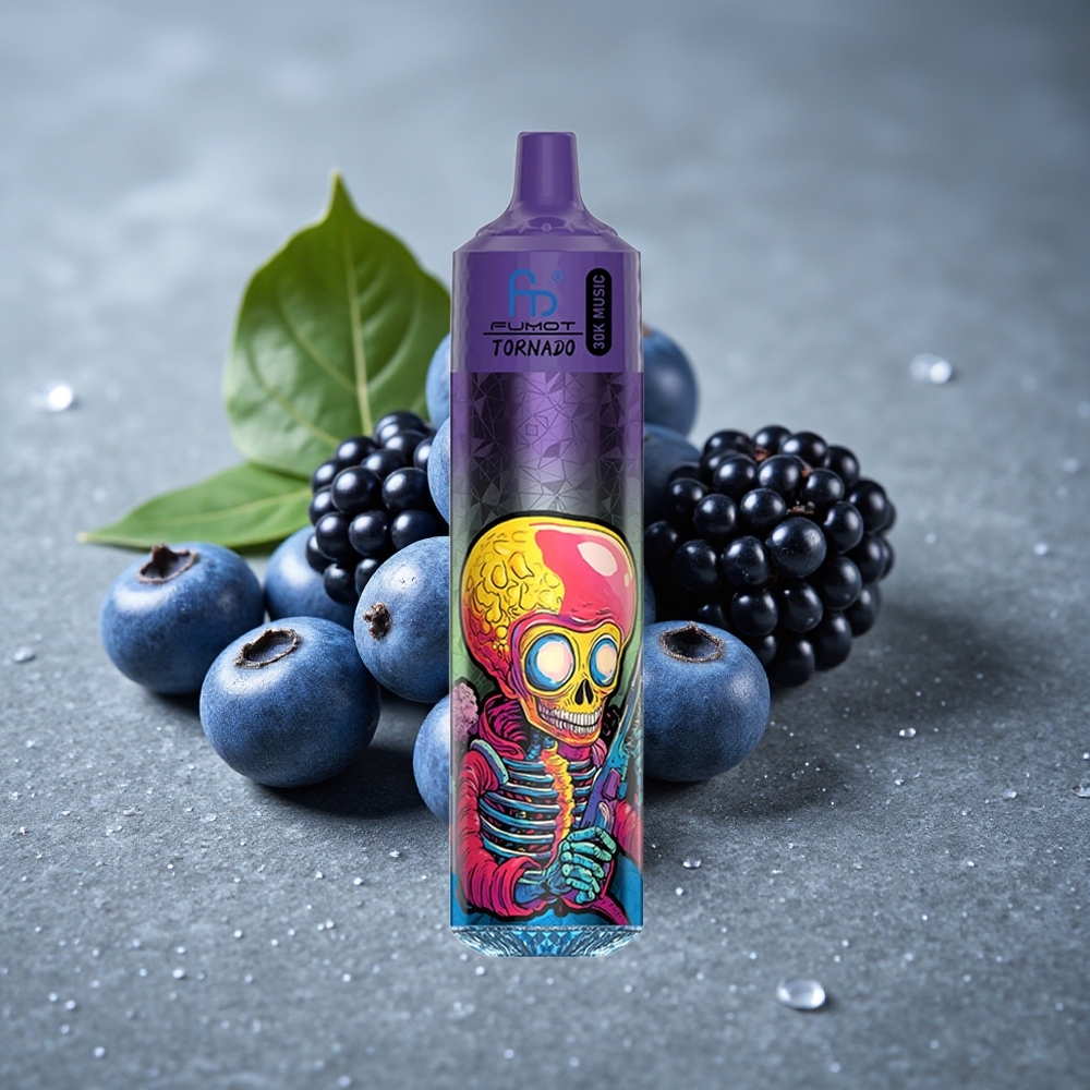 Fumot RandM Tornado 30000 Puffs Mirtilo Amora LED Display Brazil vape wholesale