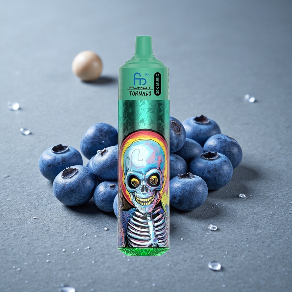 Fumot RandM Tornado 30000 Puffs Mirtilo Gelo com Bateria 600mAh Recarregável Brazil vape wholesale